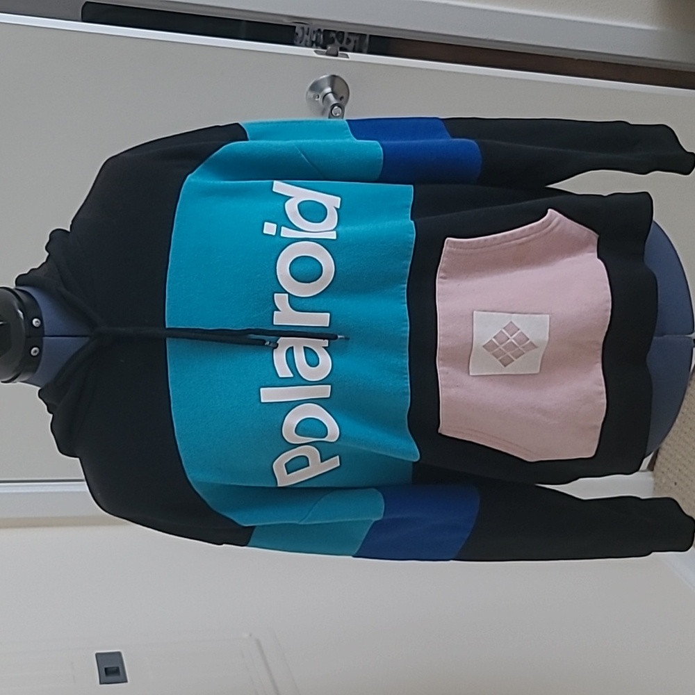 Polaroid Unisex Hoodie - Black, Blue, Pink